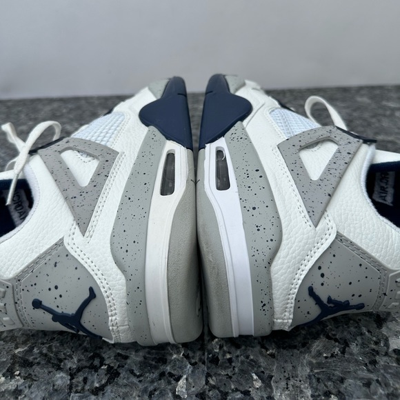 Nike Air Jordan 4 Retro White/Midnight Navy Blue DH6927-140 Men's Size 10. - Picture 12 of 12